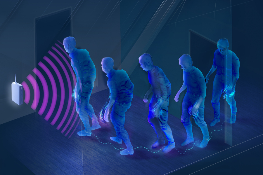 Devise Monitoring Parkinsons disease illustration